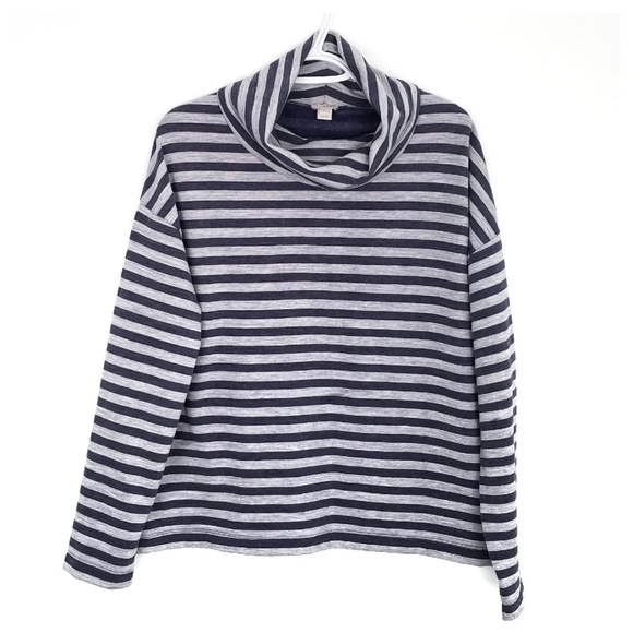 J. Crew Factory Tops - *J. Crew Factory Striped Sweatshirt Size S